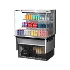 image of Turbo Air TOM-36L-UF-S-3SI-N 35" Drop In Open Refrigerated Deli Display Case
