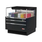 image of Turbo Air TOM-36L-UF-W(B)-1S-N 34" Horizontal Open Air Merchandiser, Specify Exterior, Self-Contained