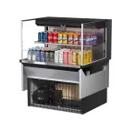 image of Turbo Air TOM-36L-UF-W(B)-2SI-N 36" Drop In Open Refrigerated Deli Display Case