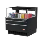 image of Turbo Air TOM-36L-UFD-W(B)-1S-N 34" Horizontal Open Air Merchandiser, Specify Exterior, Self-Contained