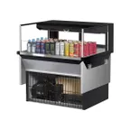 image of Turbo Air TOM-36L-UFD-W(B)-1SI-N 36" Drop In Open Refrigerated Deli Display Case