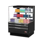 image of Turbo Air TOM-36L-UFD-W(B)-3S-N 34" Horizontal Open Air Merchandiser, Specify Exterior, Self-Contained, 2 Shelves