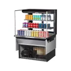 image of Turbo Air TOM-36L-UFD-W(B)-3SI-N 36" Drop In Open Refrigerated Deli Display Case