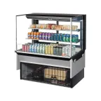 image of Turbo Air TOM-48L-UFD-W(B)-3SI-N 48" Drop In Open Refrigerated Deli Display Case