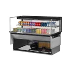 image of Turbo Air TOM-60L-UF-W(B)-2SI-N 60" Drop In Open Refrigerated Deli Display Case