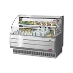 image of Turbo Air TOM-60LS-N 63" Horizontal Open Air Merchandiser, Stainless Steel, Self-Contained, 1 Shelf