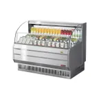 image of Turbo Air TOM-60SS-N 63" Horizontal Open Air Merchandiser, Stainless Steel, Self-Contained, 3 Shelf