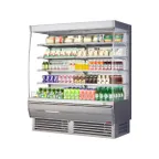 image of Turbo Air TOM-72DXS-N 68" Vertical Open Air Merchandiser, Stainless Steel, Self-Contained, 4 Shelves, 34.1 cu ft.