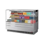 image of Turbo Air TOM-72L-UF-S-3S-N 70" Horizontal Open Air Merchandiser, Stainless Steel, Self-Contained
