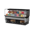 image of Turbo Air TOM-72L-UF-W(B)-2SI-N 72" Drop In Open Refrigerated Deli Display Case