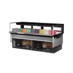 image of Turbo Air TOM-72L-UFD-W(B)-1SI-N 72" Drop In Open Refrigerated Deli Display Case