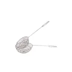 image of Town 42527/DZ Bird’s Nest Skimmer, 7" Bowl, 17" Length, Round Mesh Stainless Steel - Dozen