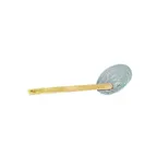image of Town 42617 Skimmer - 6" Diameter, 10-3/4" Bamboo Handle, Galvanized Steel, Coarse Mesh, 16" Length