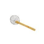 image of Town 42624SS Mesh Strainer - 14" Stainless Steel Double Mesh, Fine & Coarse, Bamboo Handle