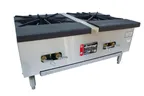 image of Town SR-24-G-2X-SS 38" (3) Ring Burner Gas Stock Pot Range