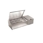 image of Serv-Ware TR60-HC 60" Refrigerator Rail, 12 Pan Capacity