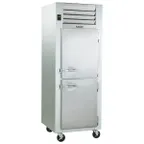 image of Traulsen ADT132KUT-HHS 24" 1-Section Reach-In Refrigerator Freezer Combo w/ 2 Half Solid Doors