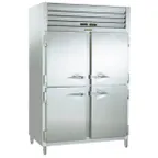 image of Traulsen ADT232WUT-HHS 58" 2-Section Reach-In Refrigerator/Freezer Combo w/ 4 Half Solid Doors