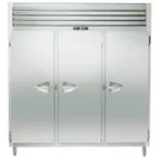 image of Traulsen ADT332WUT-FHS 86" 3-Section Reach-In Refrigerator/Freezer Combo w/ 3 Solid Doors