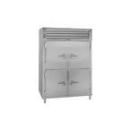 image of Traulsen AHF232WP-HHS 2-Section Pass-Thru Heated Holding Cabinet, 55.8 cu ft, Stainless Steel, Solid Doors, ENERGY STAR