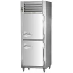 image of Traulsen AHT126WP-HHS 30" 1-Section Pass-Thru Refrigerator w/ 4 Half Solid Doors, Remote, 19.77 cu. ft.