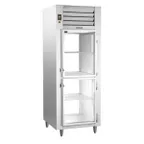 image of Traulsen AHT126WPUT-HHG 30" 1-Section Pass-Thru Refrigerator w/ 4 Half Glass Doors, Top Mount, 20.65 cu. ft.