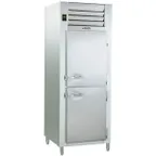 image of Traulsen AHT132NP-HHS 26" 1-Section Pass-Thru Refrigerator w/ 4 Half Solid Doors, Remote, 22.5 cu. ft.