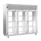 image of Traulsen AHT332NPUT-FHG 76" 3-Section Pass-Thru Refrigerator w/ 6 Glass Doors, Top Mount, 76 cu. ft.