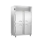 image of Traulsen ALT232DUT-HHS 48" 2-Section Reach-In Freezer, 4 Half Hinged Solid Doors, Top Mounted, 42 cu. ft., Stainless Steel
