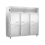 image of Traulsen ALT332NUT-HHS 76" 6-Half Solid Door Reach-In Freezer, Top Mounted, 69.5 cu. ft., Stainless Steel