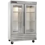 image of Traulsen C Series CLBM-49R-HG-LR 54" 2-Section Reach-In Refrigerator w/ 4 Half Glass Doors, 45 cu. ft.