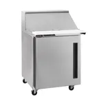 image of Traulsen C Series CLPT-2708-SD-L 27" 1-Section Sandwich / Salad Prep Table w/ 1 Door, 8 pans