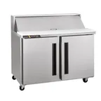 image of Traulsen C Series CLPT-3610-SD-RR 36" 2-Section Sandwich / Salad Prep Table w/ 2 Doors, 10 pans