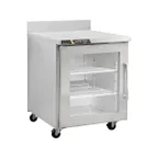 image of Traulsen C Series CLUC-27R-GD-WTL 27" 1-Section Worktop Refrigerator w/ 1 Glass Door (left)