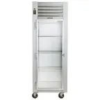 image of Traulsen G11011 30" One Section Reach-In Refrigerator w/ Left Hinged Glass Door, Top Mount, 23.57 cu. ft.