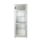 image of Traulsen G17003P 30" 1-Section Pass-Thru Refrigerator w/ 4 Half Glass-Solid Doors (left/right hinged), R-450A, 25.3 cu. ft.
