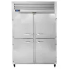 image of Traulsen G20000 52" 2-Section Reach-In Refrigerator w/ 4 Solid Half-Doors (hinged left/right), Top Mount, 46 cu. ft.