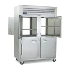 image of Traulsen G20006P 52" 2-Section Pass-Thru Refrigerator w/ 8 Half Solid Doors (right/left hinged), R450A, 48.6 cu. ft.