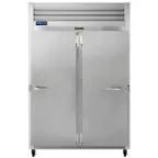 image of Traulsen G20011 52" Two Section Reach-In Refrigerator w/ 2 Solid Doors (hinged right/left), Top Mount, 46 cu. ft.