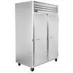 image of Traulsen G20012-032 52" 2-Section Reach-In Refrigerator w/ 2 Solid Doors (hinged right/right), Top Mount, 46 cu. ft.