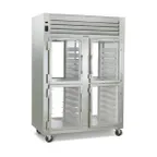 image of Traulsen G21045-032 52" 2-Section Pass-Thru Refrigerator w/ 8 Half Glass Doors (left/left hinged), R290, 50.2 cu. ft.