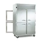 image of Traulsen G26005P 52" 2-Section Pass-Thru Refrigerator w/ 8 Half Solid-Glass Doors (left/left hinged), 49.22 cu. ft.