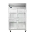 image of Traulsen G27005P 52" 2-Section Pass-Thru Refrigerator w/ 8 Half Glass-Solid Doors (left/left hinged), 49.22 cu. ft.