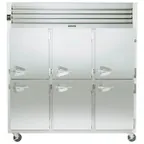 image of Traulsen G30002 76" Reach-In Refrigerator w/ 6 Solid Half-Doors (hinged right/right/right), 69 cu. ft.