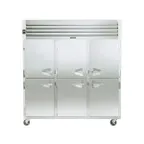 image of Traulsen G3100- 76" 3-Section Reach-In Freezer, 6 Half Solid Doors, Top Mounted, 69 cu. ft., Stainless Steel Front, Aluminum Sides