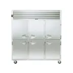 image of Traulsen G3130- 76" 3-Section Reach-In Freezer, 6 Half Solid Doors, Top Mounted, 69 cu. ft.