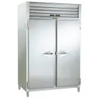 image of Traulsen RDT232WUT-FHS 58" 2-Section Reach-In Refrigerator/Freezer Combo w/ 2 Solid Doors, All Stainless Steel
