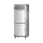 image of Traulsen RHT132NP-HHS 26" 1-Section Pass-Thru Refrigerator w/ 4 Half Solid Doors, Remote, 22.56 cu. ft.