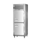 image of Traulsen RHT132NPUT-HHS 26" 1-Section Pass-Thru Refrigerator w/ 4 Half Solid Doors, Top Mount, 22.56 cu. ft.