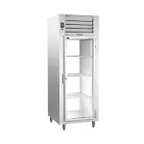 image of Traulsen RHT132WPUT-FHG 30" 1-Section Pass-Thru Refrigerator w/ 2 Glass Doors, Top Mount, 25.73 cu. ft.